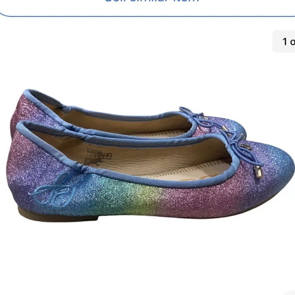Women’s Sam Edelman Felicia Ballet Flats Rainbow Ombré Sz 5